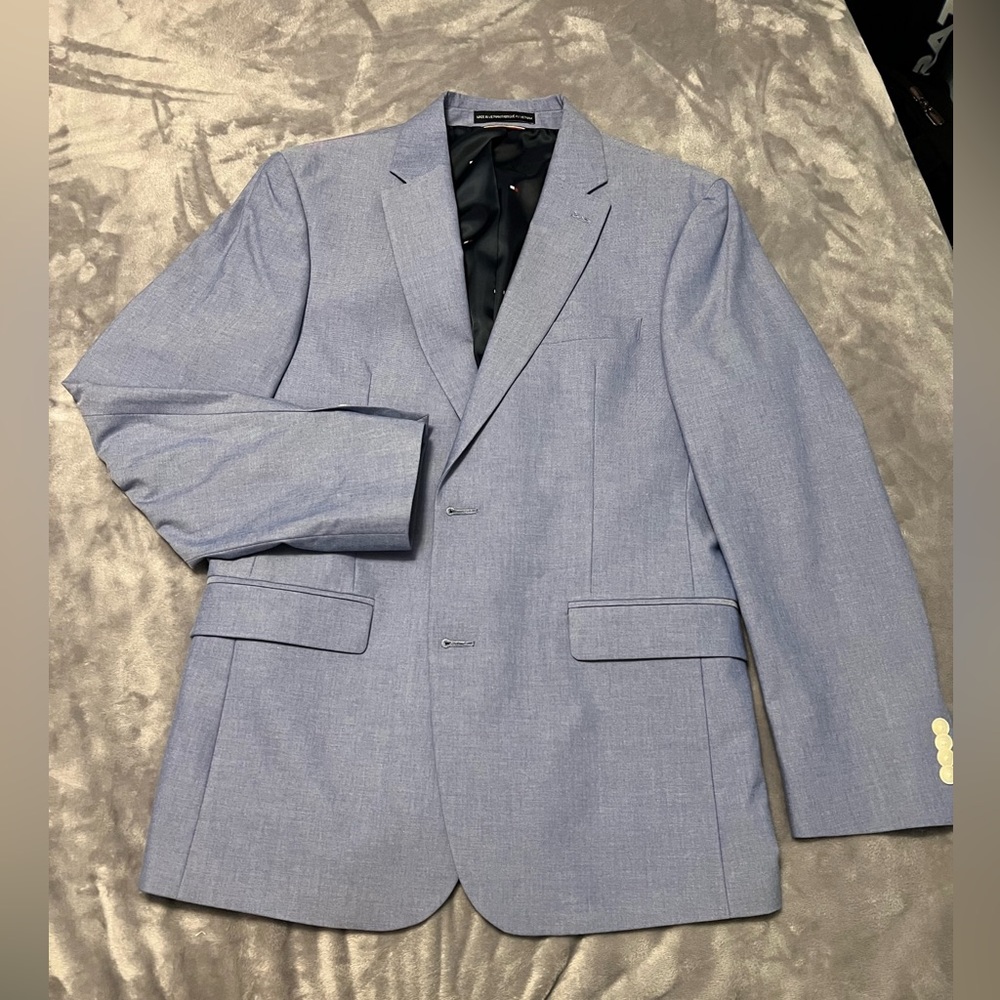Tommy Hilfiger Blue Chambray Sport Coat